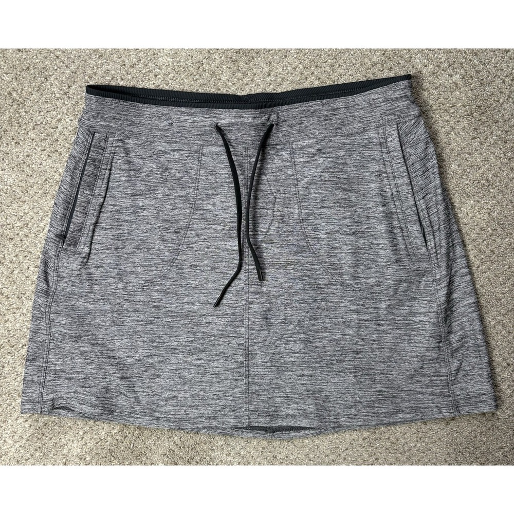 Kuhl Women's Small Revivr Pull On Skort Heathered Gray Golf Pickleball Tennis
